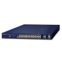 PLANET GS-4210-24HP2C 4-Port 10/100/1000T 802.3bt PoE + 20-Port 10/100/1000T 802.3at PoE + 2-Port Gigabit TP/SFP Combo Managed Switch